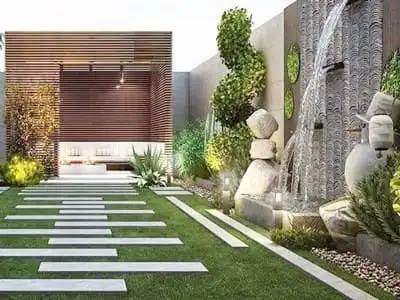 تصميم شلال جداري الرياض
